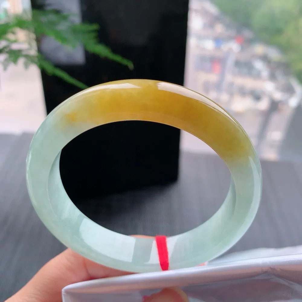 正圈一大节黄翡 无瑕 尺寸:57.2/12.9/8.6 超值