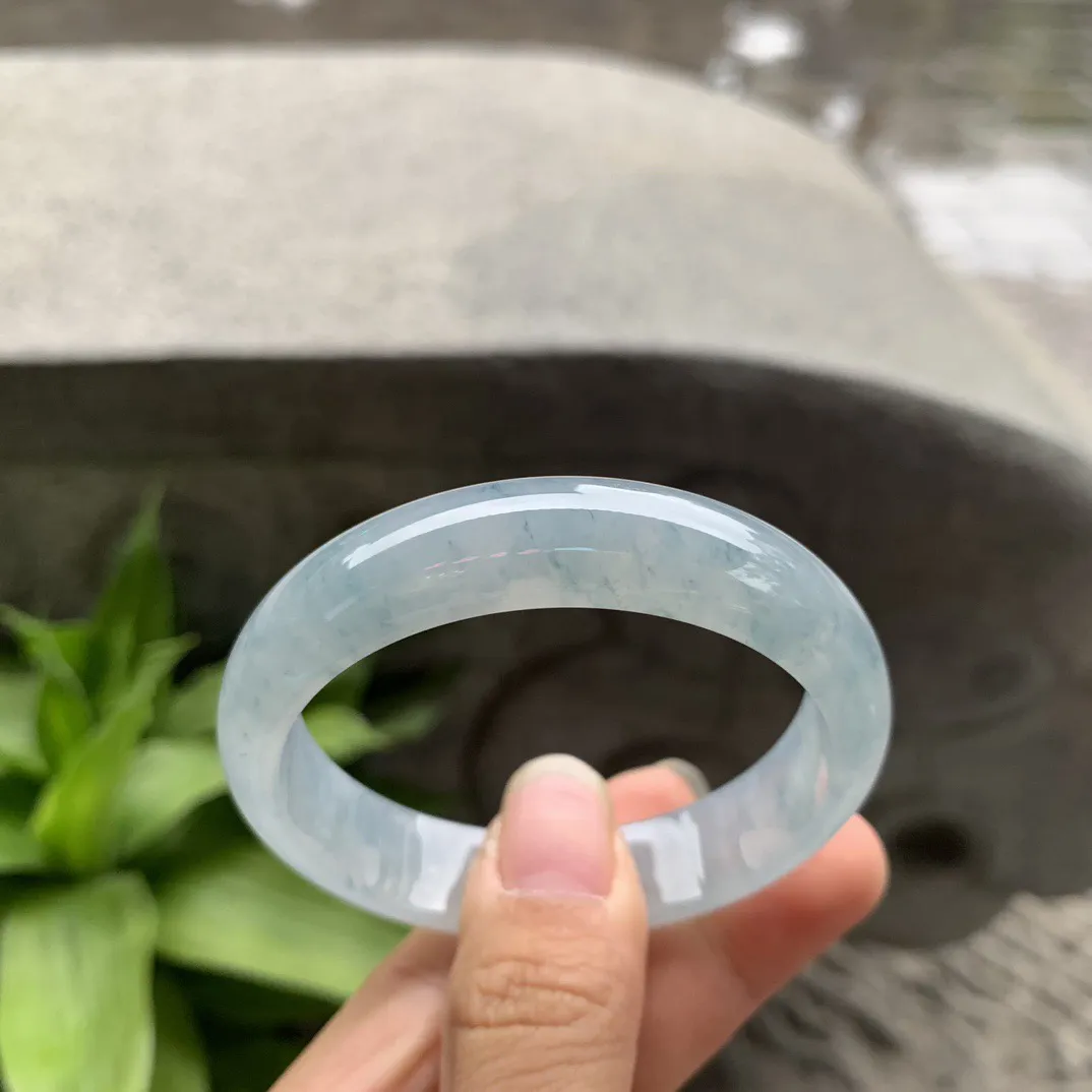 小圈口 51-12.6-6.4【冰飘花正圈手镯】 正圈51 52可戴