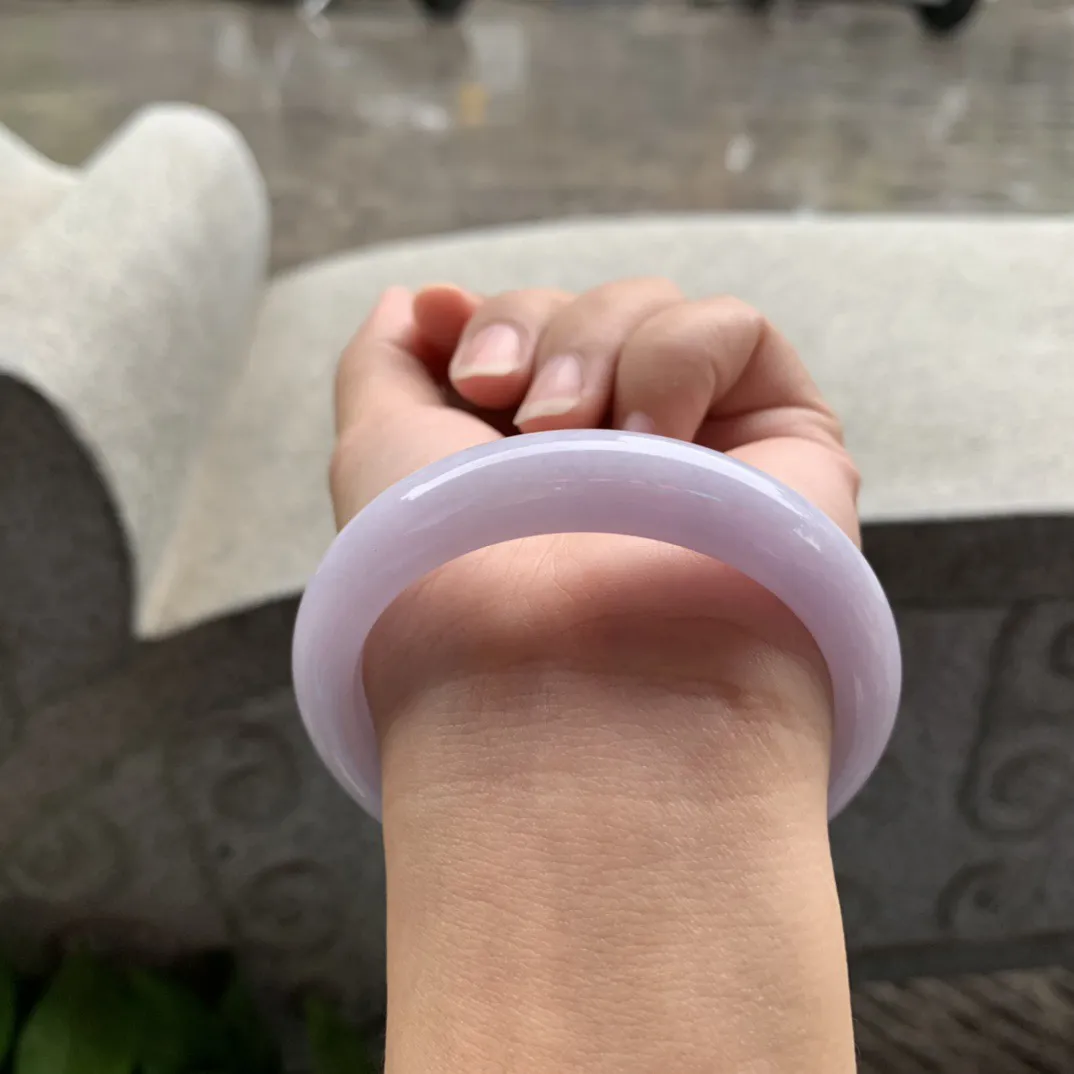 圈口 54.7-11.9-8【粉紫正圈手镯】 正圈54 55可戴