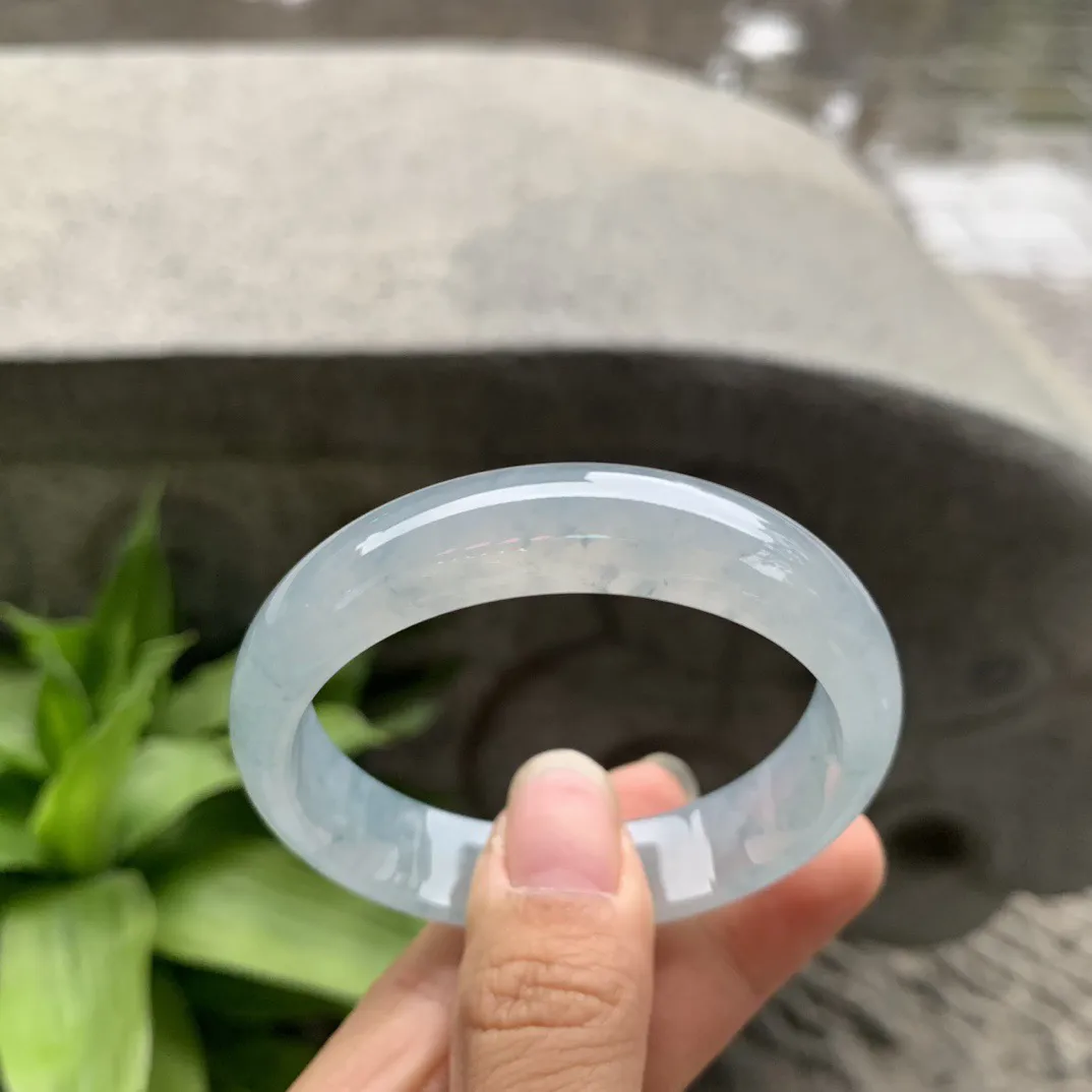 小圈口 51-12.6-6.4【冰飘花正圈手镯】 正圈51 52可戴