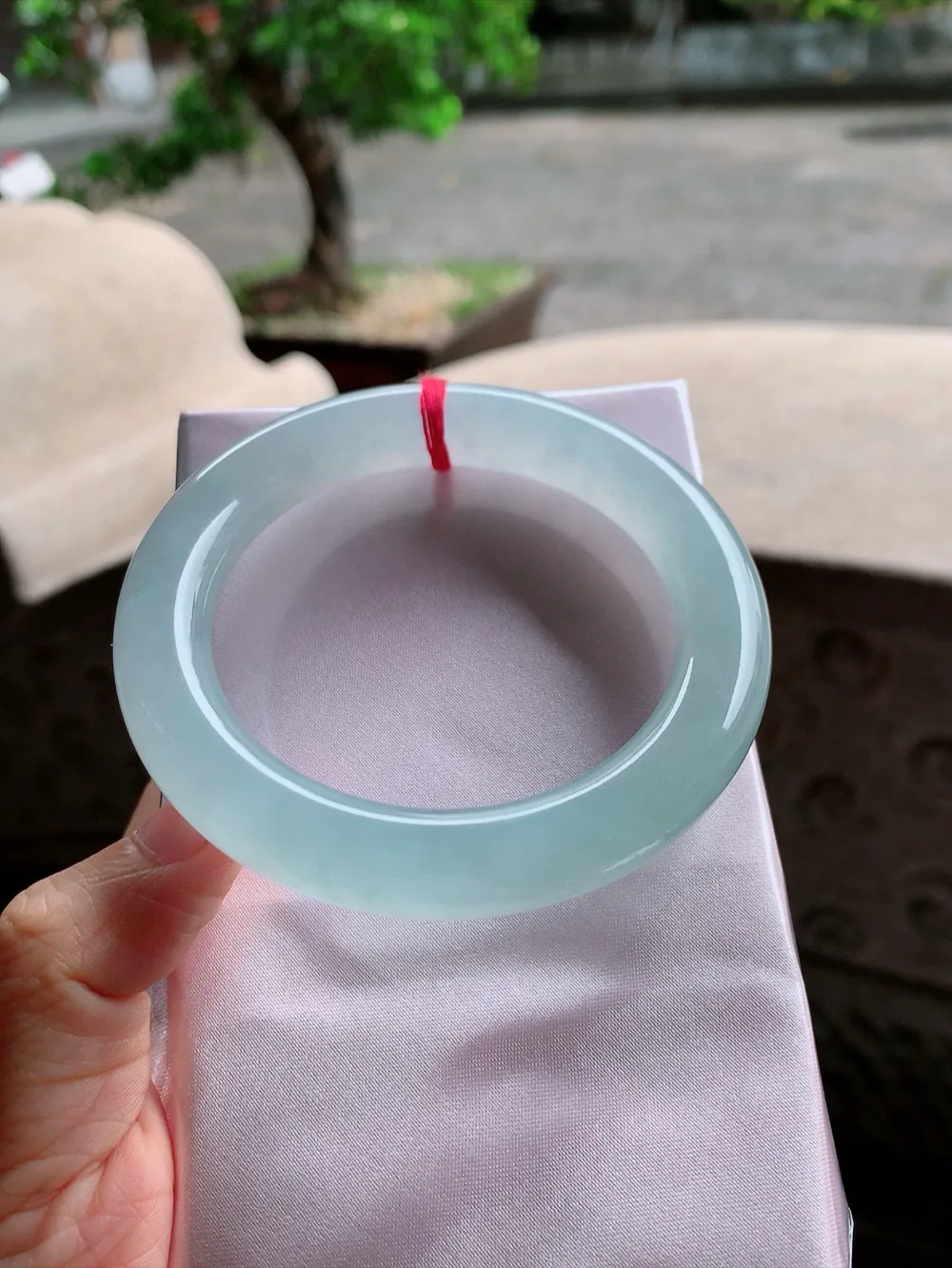 圆条高冰蓝水 无瑕 尺寸:58.4/11.7 胶感十足