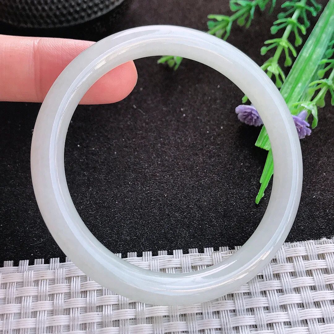 自然光55/7.8/7.6老坑冰润水灵细条圆条手镯翡翠玉镯美人镯