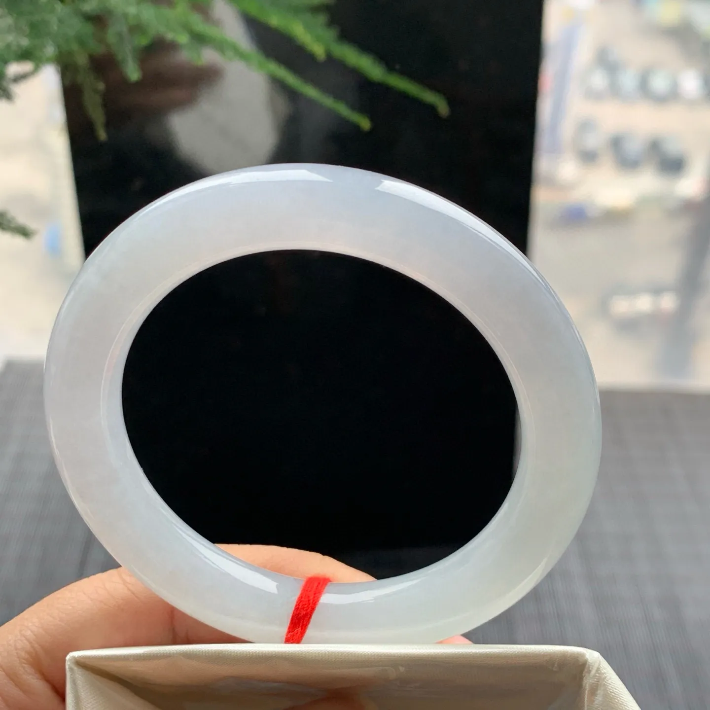 圆条白冰 无瑕 尺寸:55.1/10.6/10.2 冰润