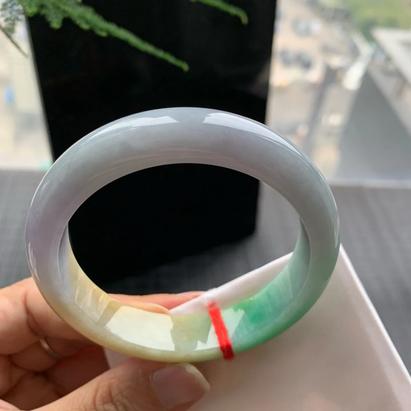 正圈三彩福禄寿 无瑕 尺寸:56.1/13.1/8.1 色好