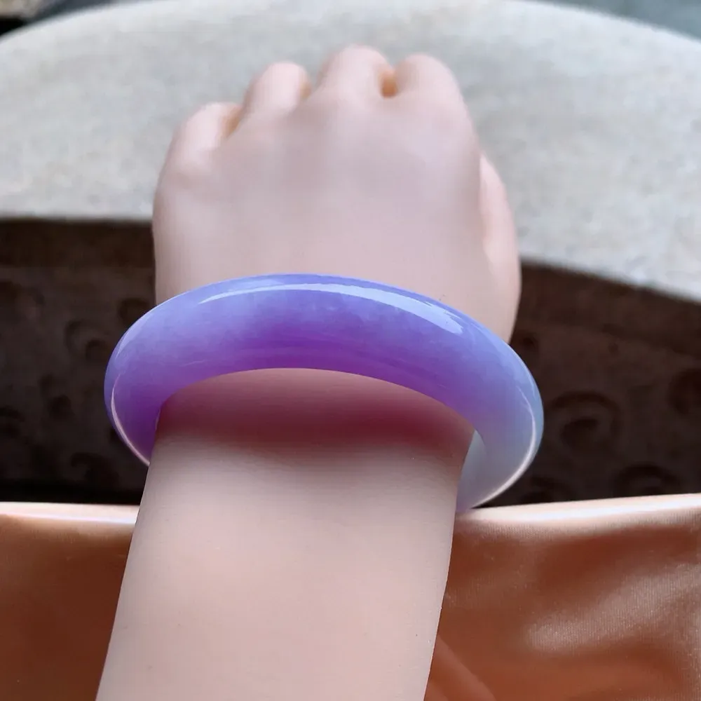 正圈一大节浓紫 无瑕 尺寸:55.5/13.8/10.1色艳超美