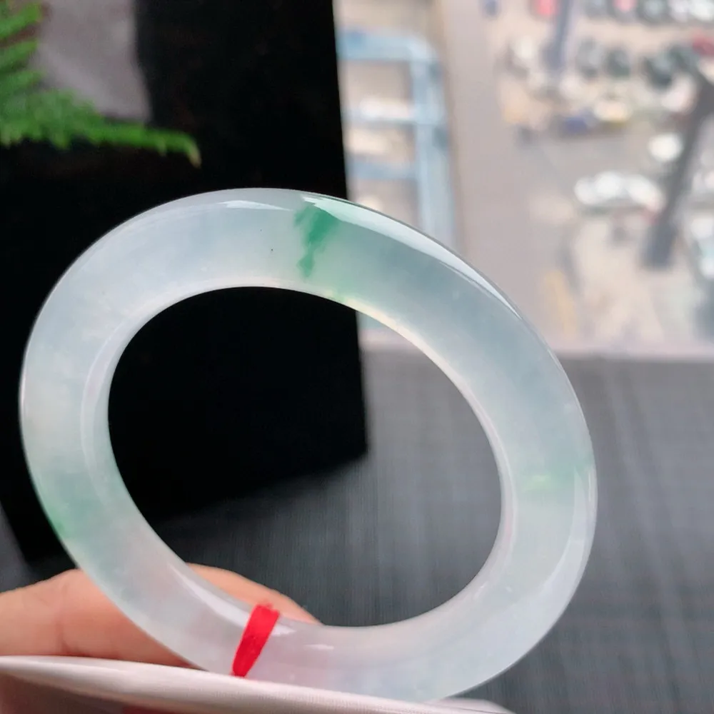 圆条玻璃种阳绿 无瑕 尺寸:55.5/10.8/11.4 刚性十足 高品质️️