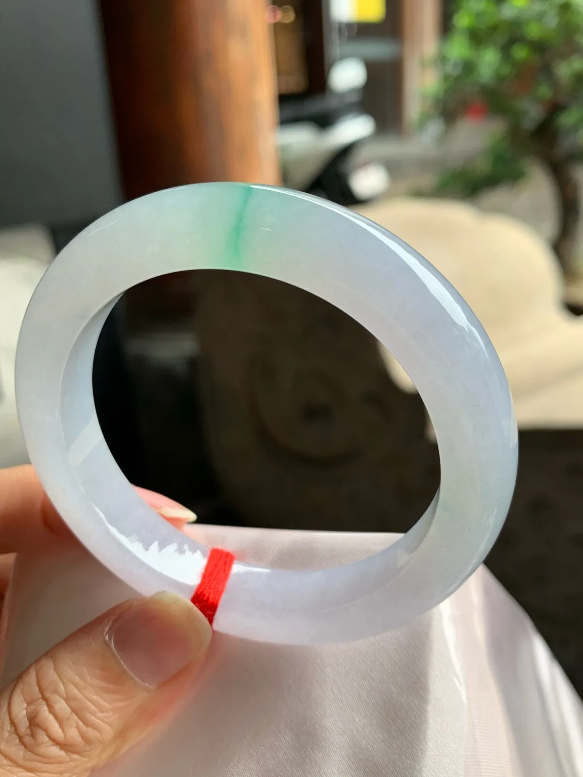 正圈高冰春彩 无瑕 尺寸:54.5/11.5/9.2 种色兼备