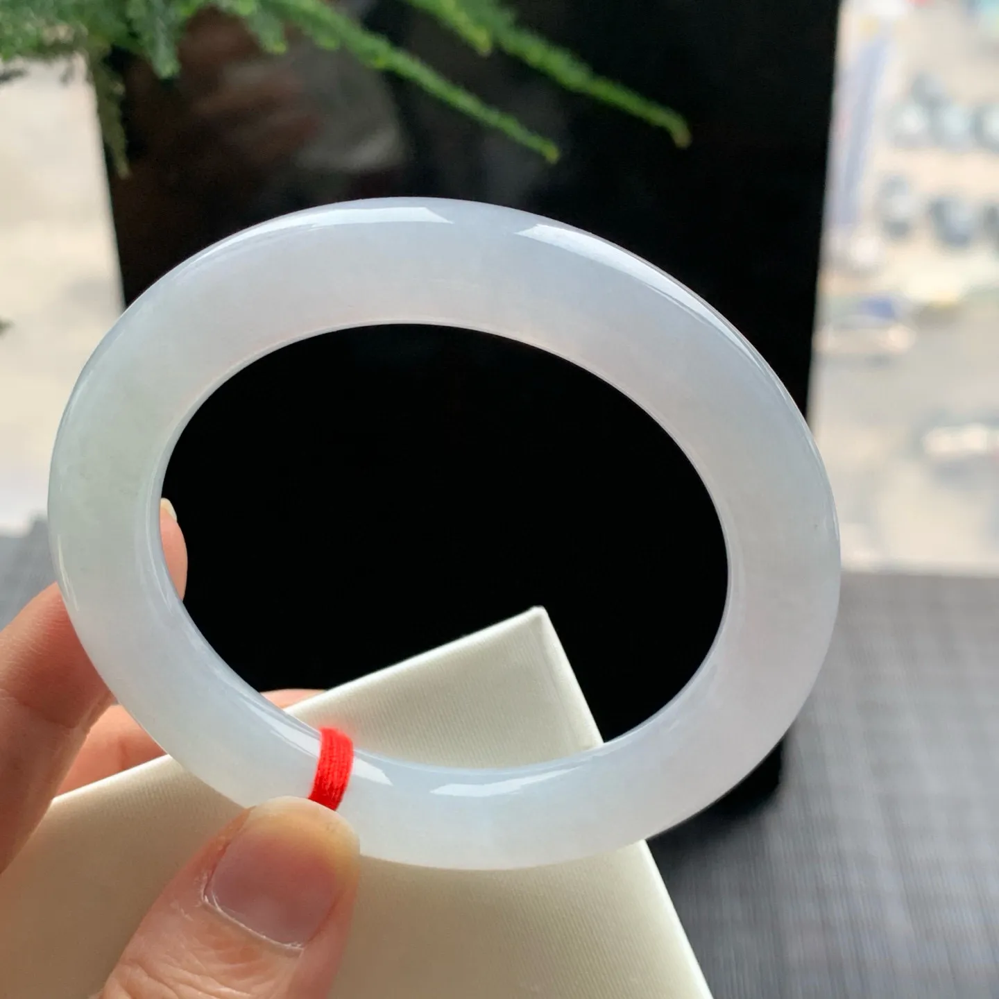 圆条白冰 无瑕 尺寸:55.1/10.6/10.2 冰润