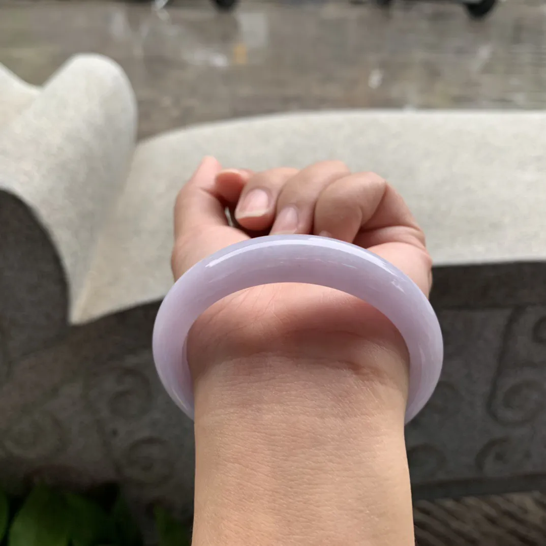 圈口 54.7-11.9-8【粉紫正圈手镯】 正圈54 55可戴