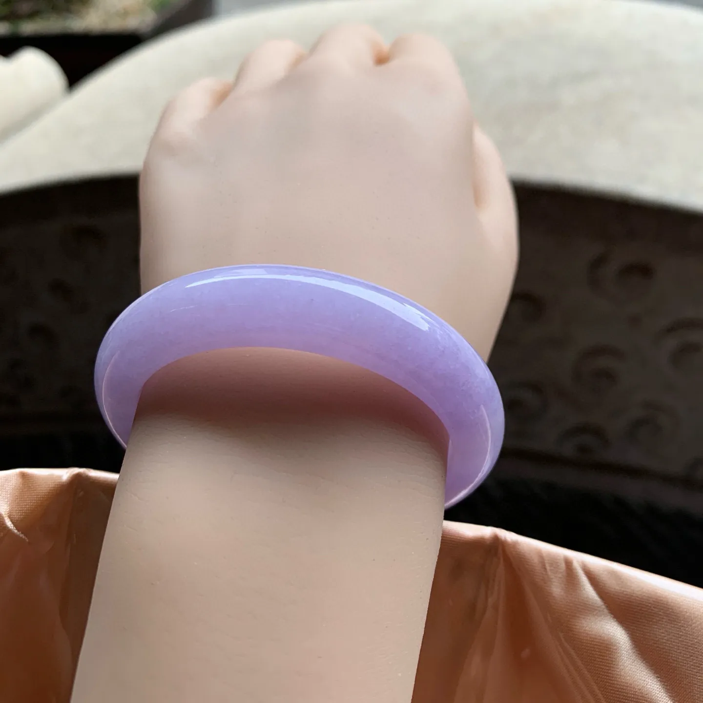 正圈满色紫罗兰 无瑕 尺寸:50.9/12.2/8.4 超美