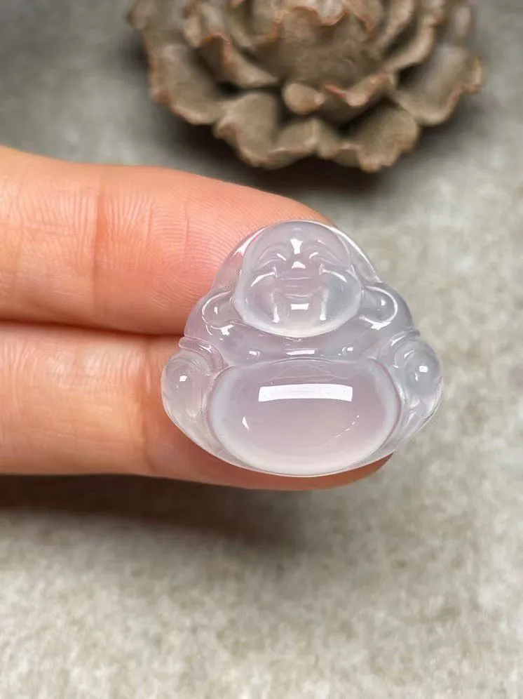 冰种【佛公】吊坠，种水好，玉质细腻 ，卖相好‘.