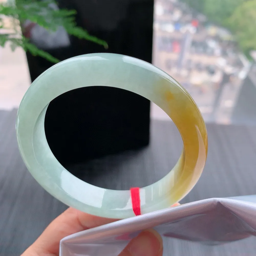 正圈一大节黄翡 无瑕 尺寸:57.2/12.9/8.6 超值