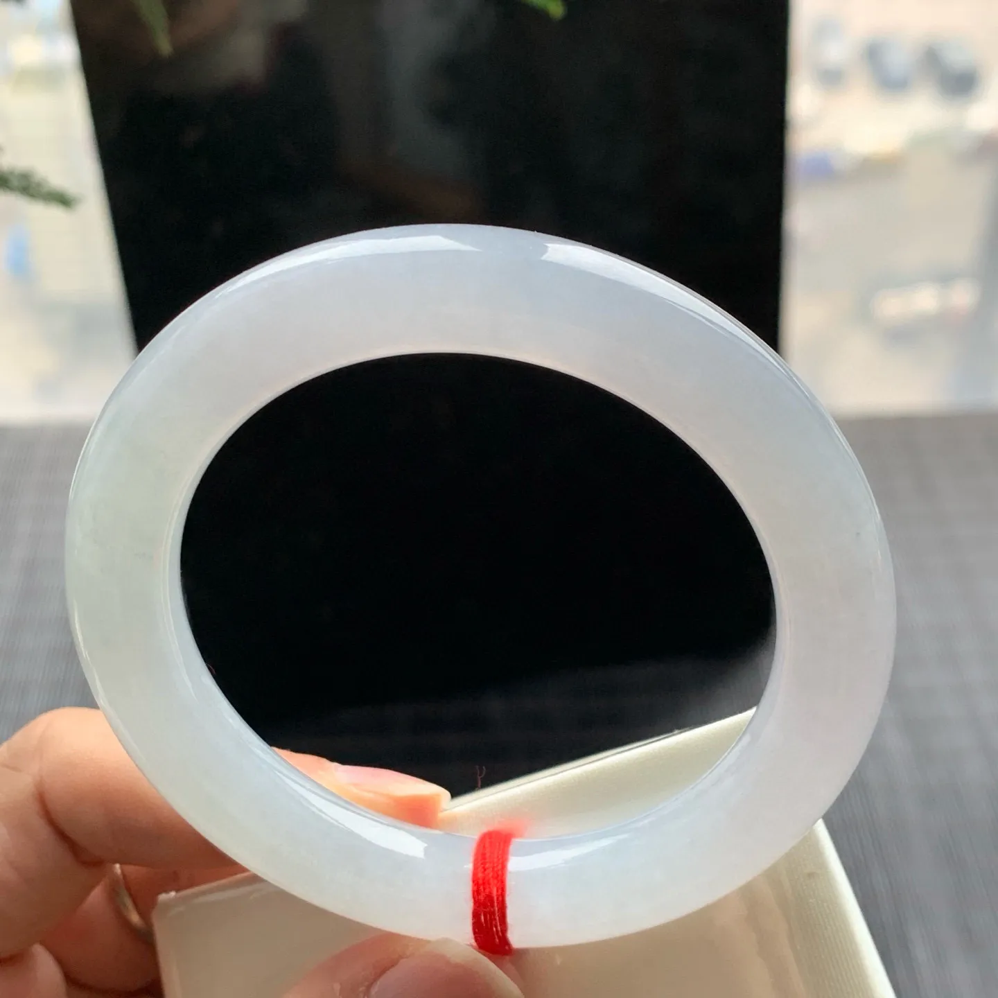 圆条白冰 无瑕 尺寸:55.1/10.6/10.2 冰润