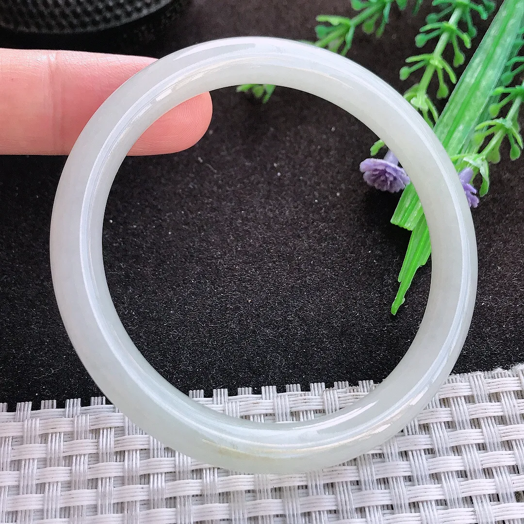 自然光55/7.8/7.6老坑冰润水灵细条圆条手镯翡翠玉镯美人镯
