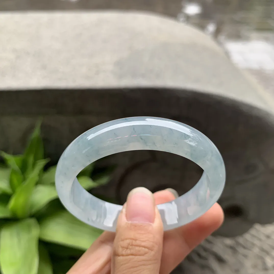 小圈口 51-12.6-6.4【冰飘花正圈手镯】 正圈51 52可戴