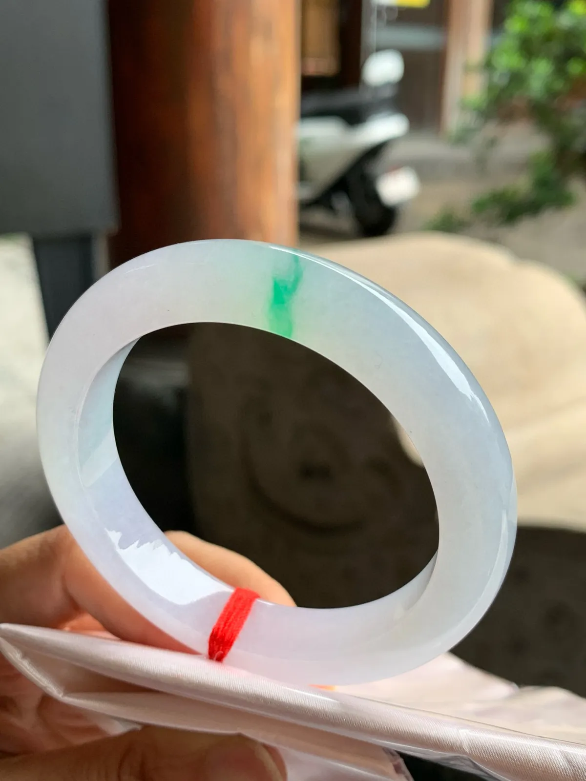 正圈高冰春彩 无瑕 尺寸:54.5/11.5/9.2 种色兼备