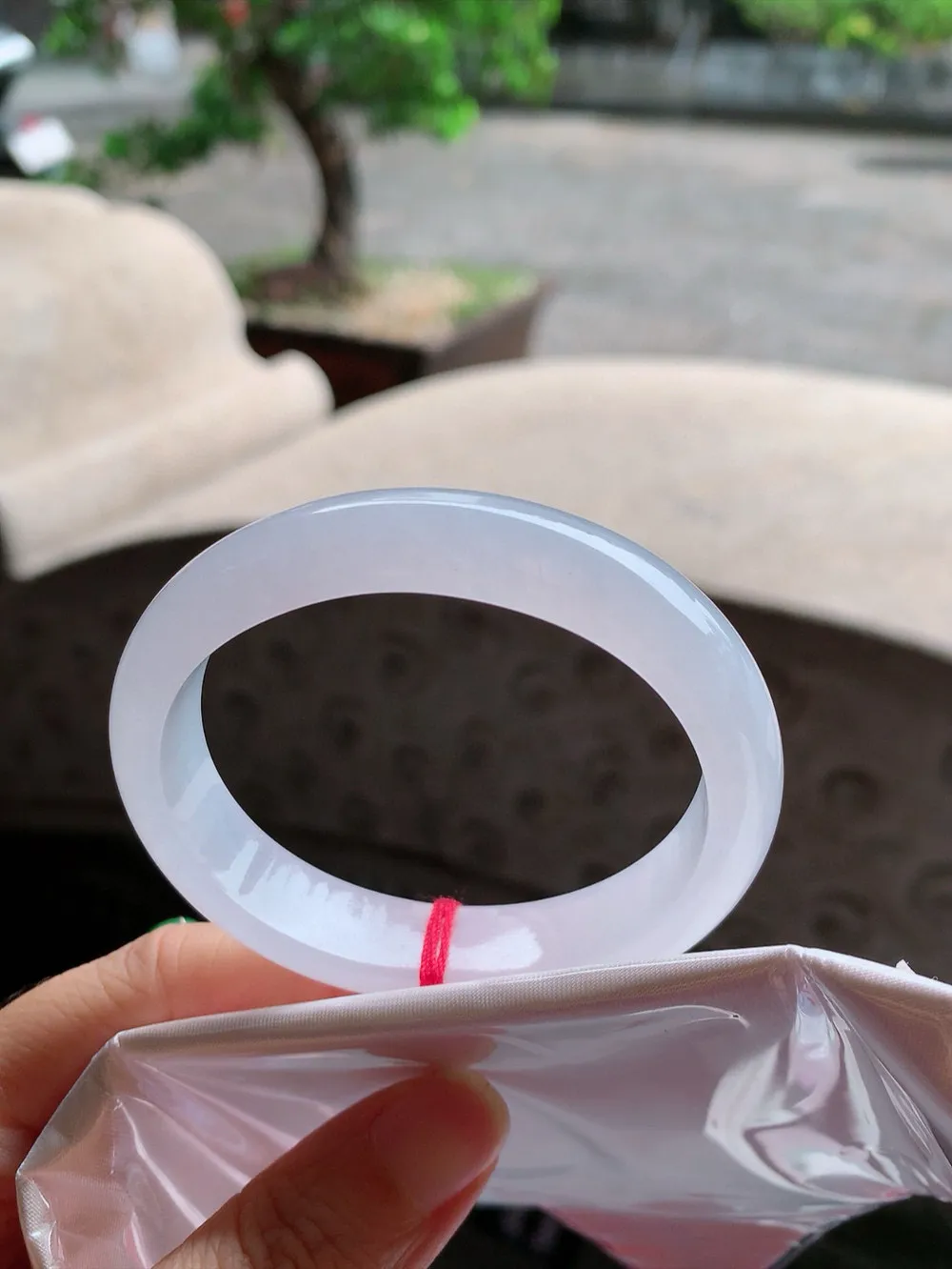 贵妃高冰白月光 无瑕 尺寸:54.4/47.3/12.5/7.1 种水好