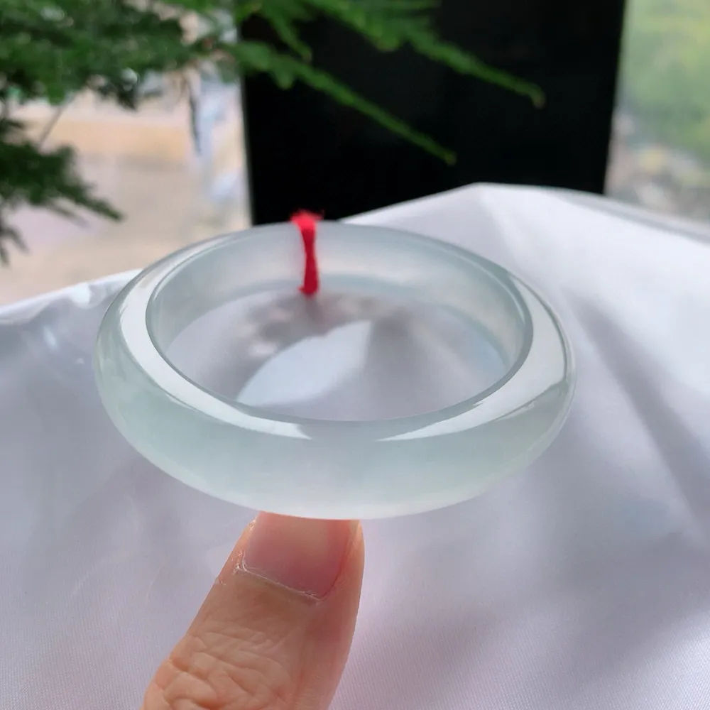 正圈冰玻白月光 有纹 尺寸:51.4/11/8.4 荧光闪闪