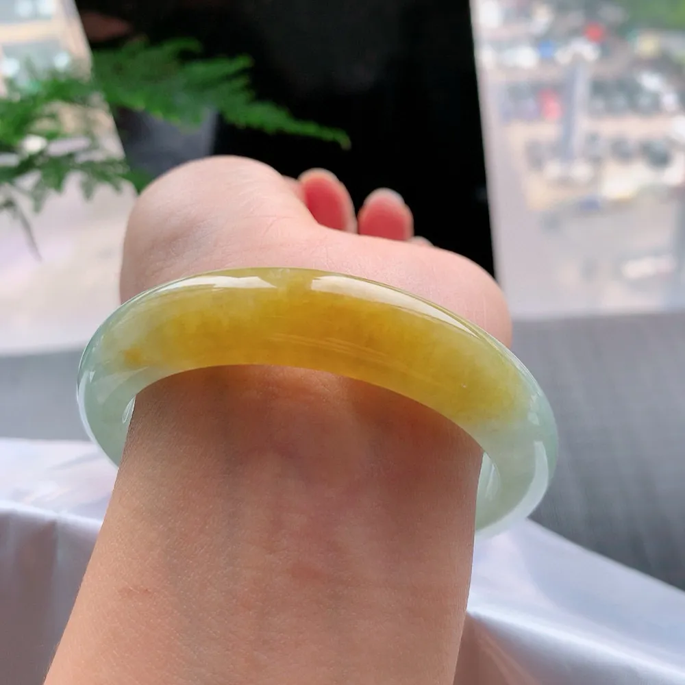 正圈一大节黄翡 无瑕 尺寸:57.2/12.9/8.6 超值