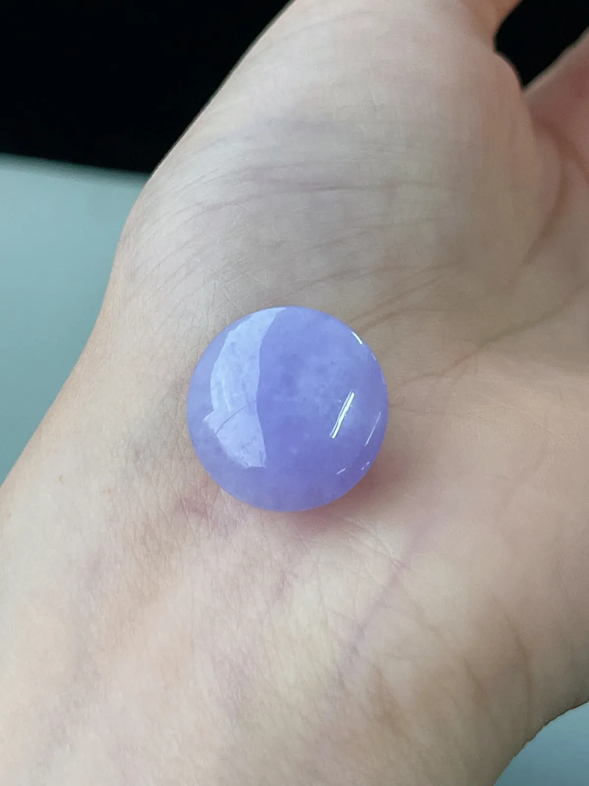 翡翠紫罗兰蛋面