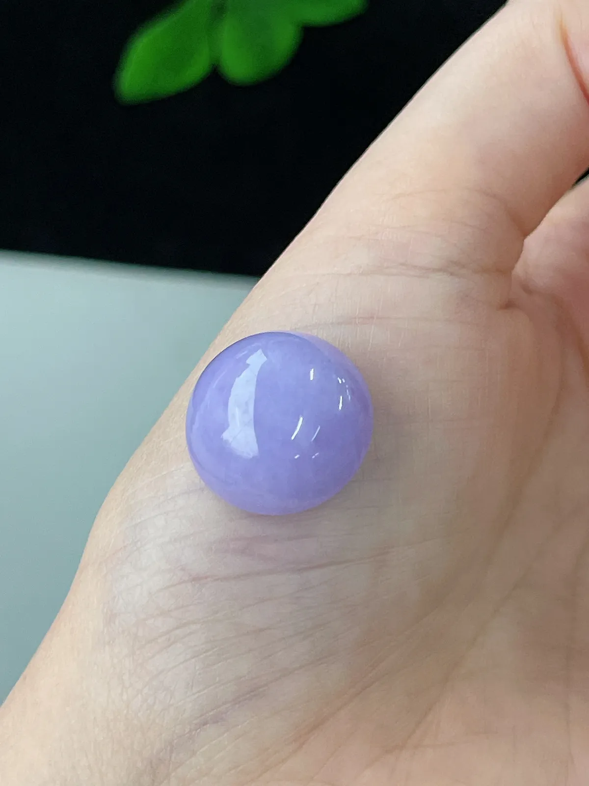 翡翠紫罗兰蛋面