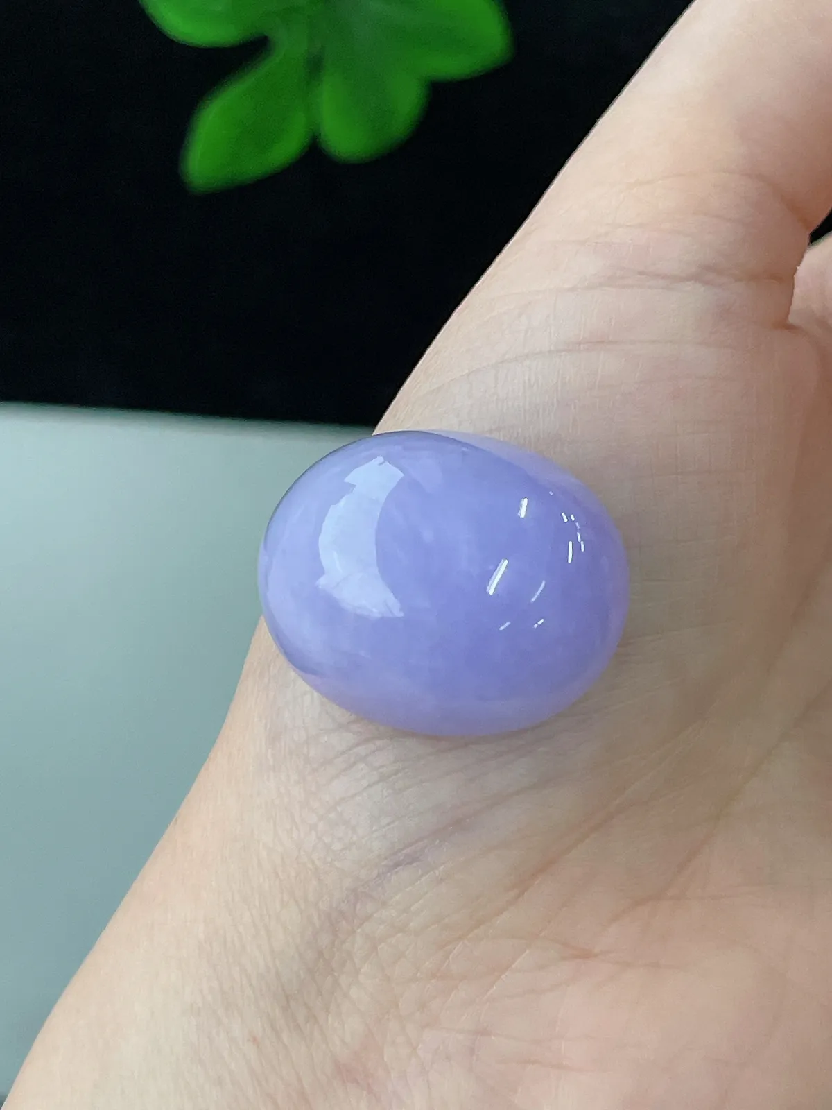 翡翠紫罗兰蛋面