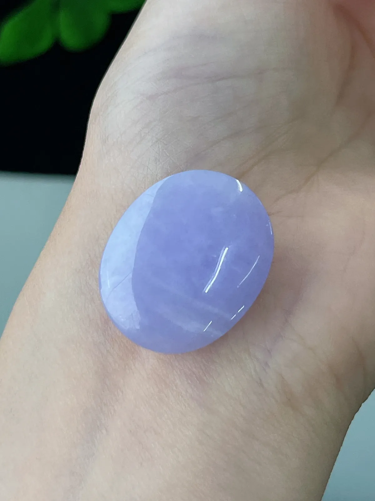 翡翠紫罗兰蛋面