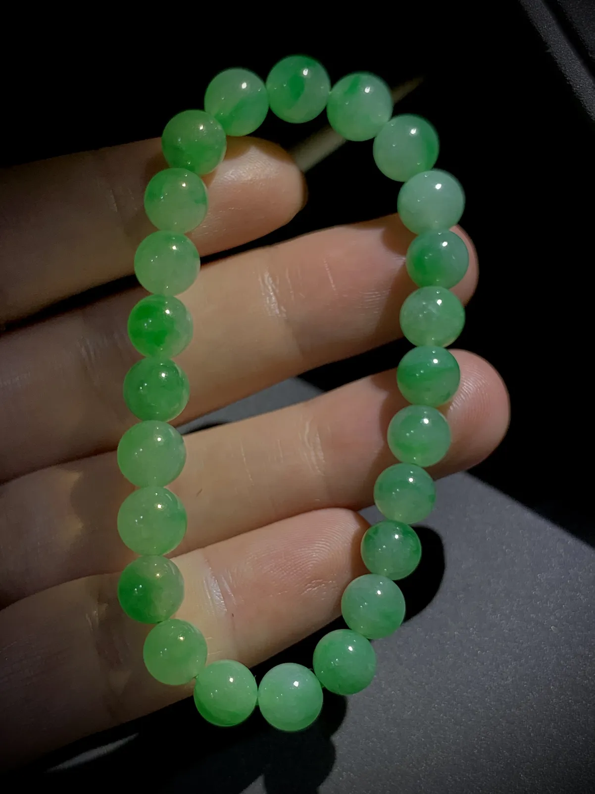 珠子手链手串，直径约6.5～7.8mm，
24粒，