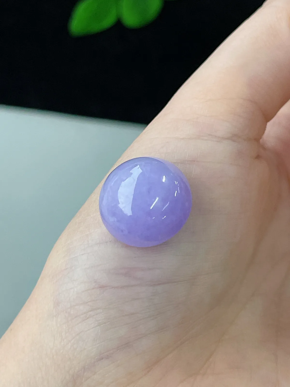 翡翠紫罗兰蛋面