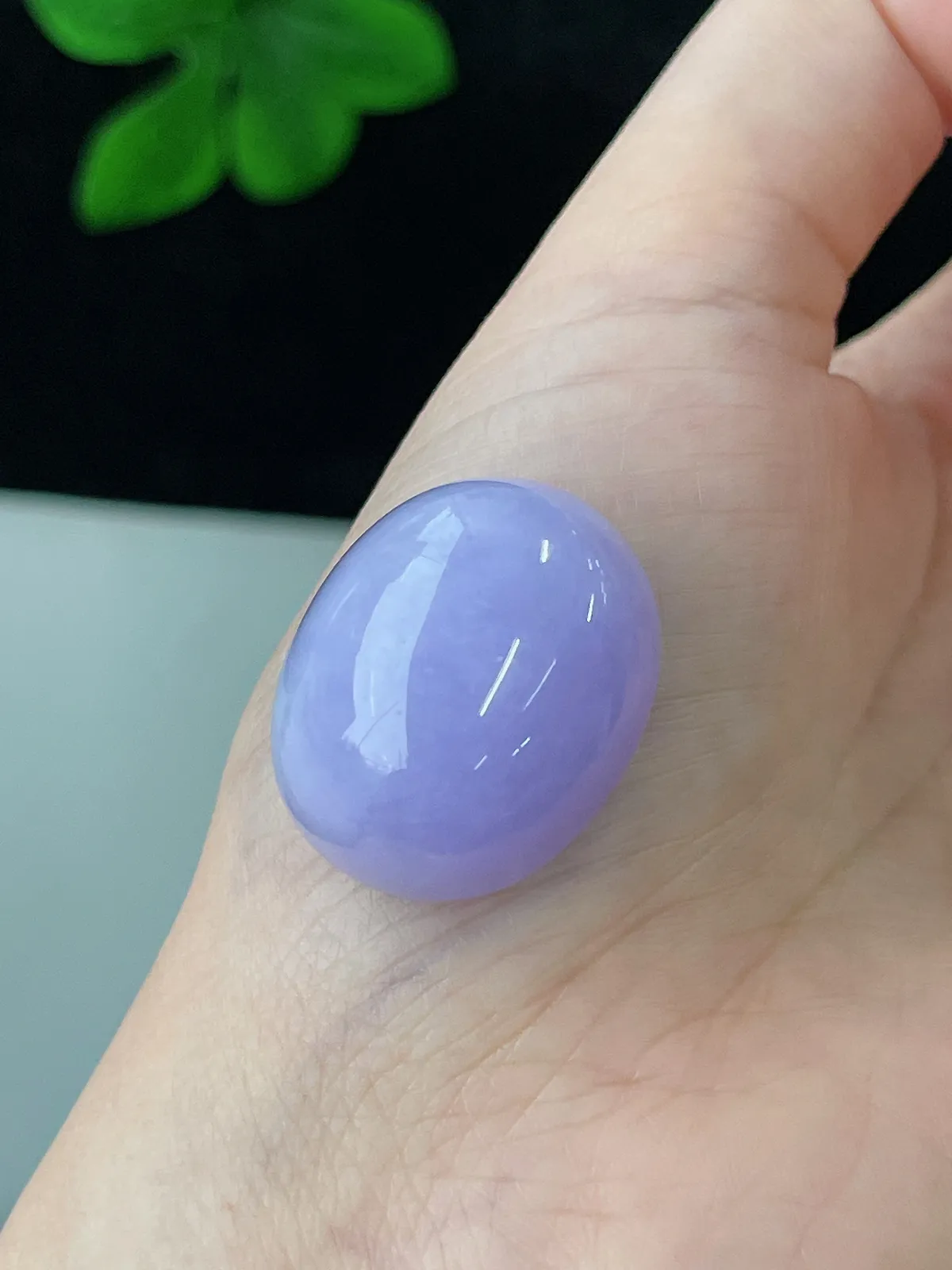 翡翠紫罗兰蛋面