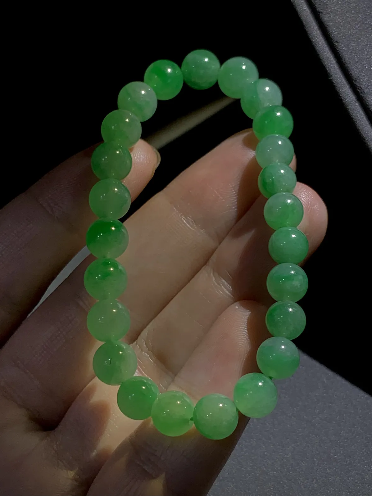 珠子手链手串，直径约6.5～7.8mm，
24粒，