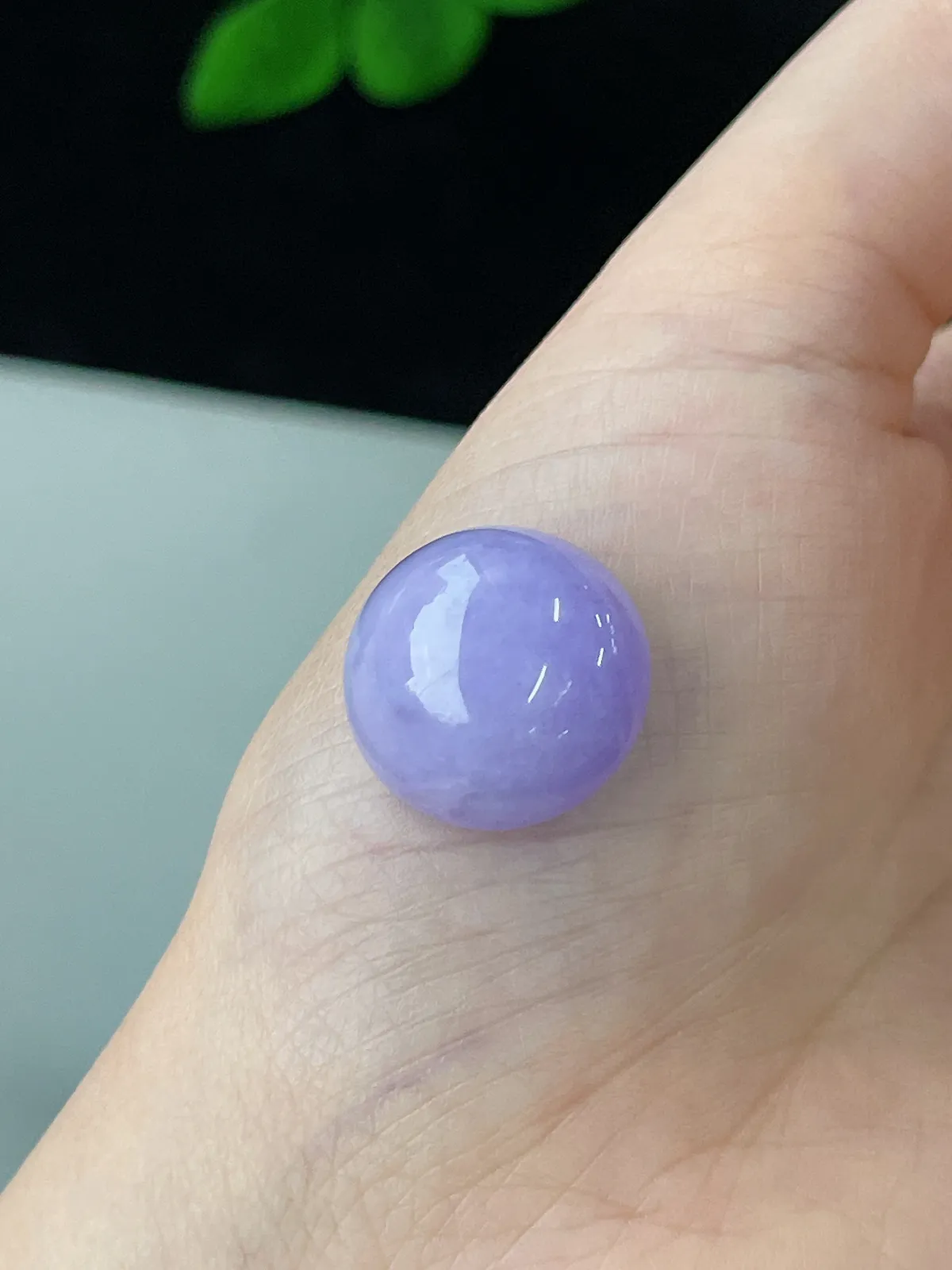 翡翠紫罗兰蛋面