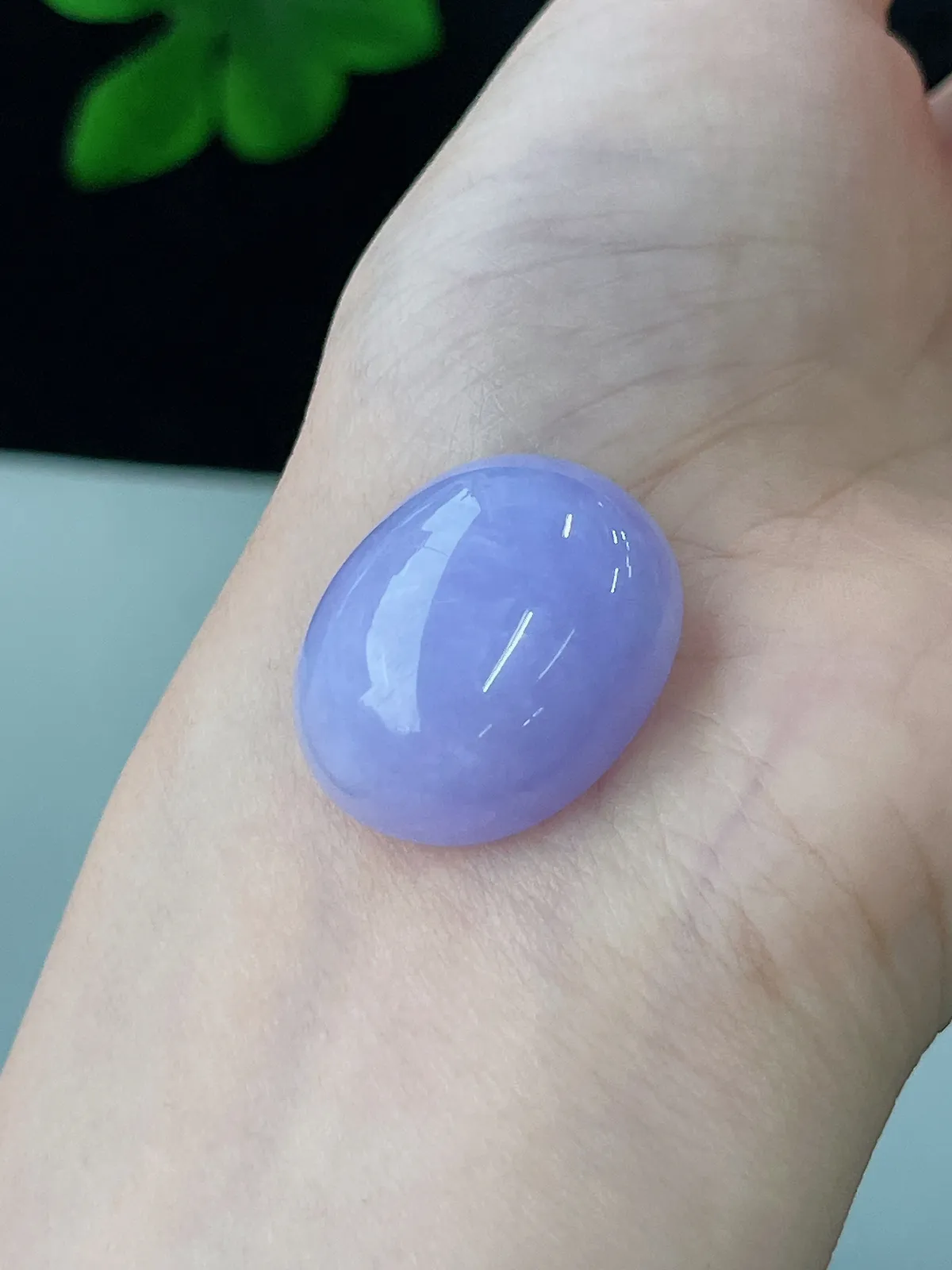 翡翠紫罗兰蛋面