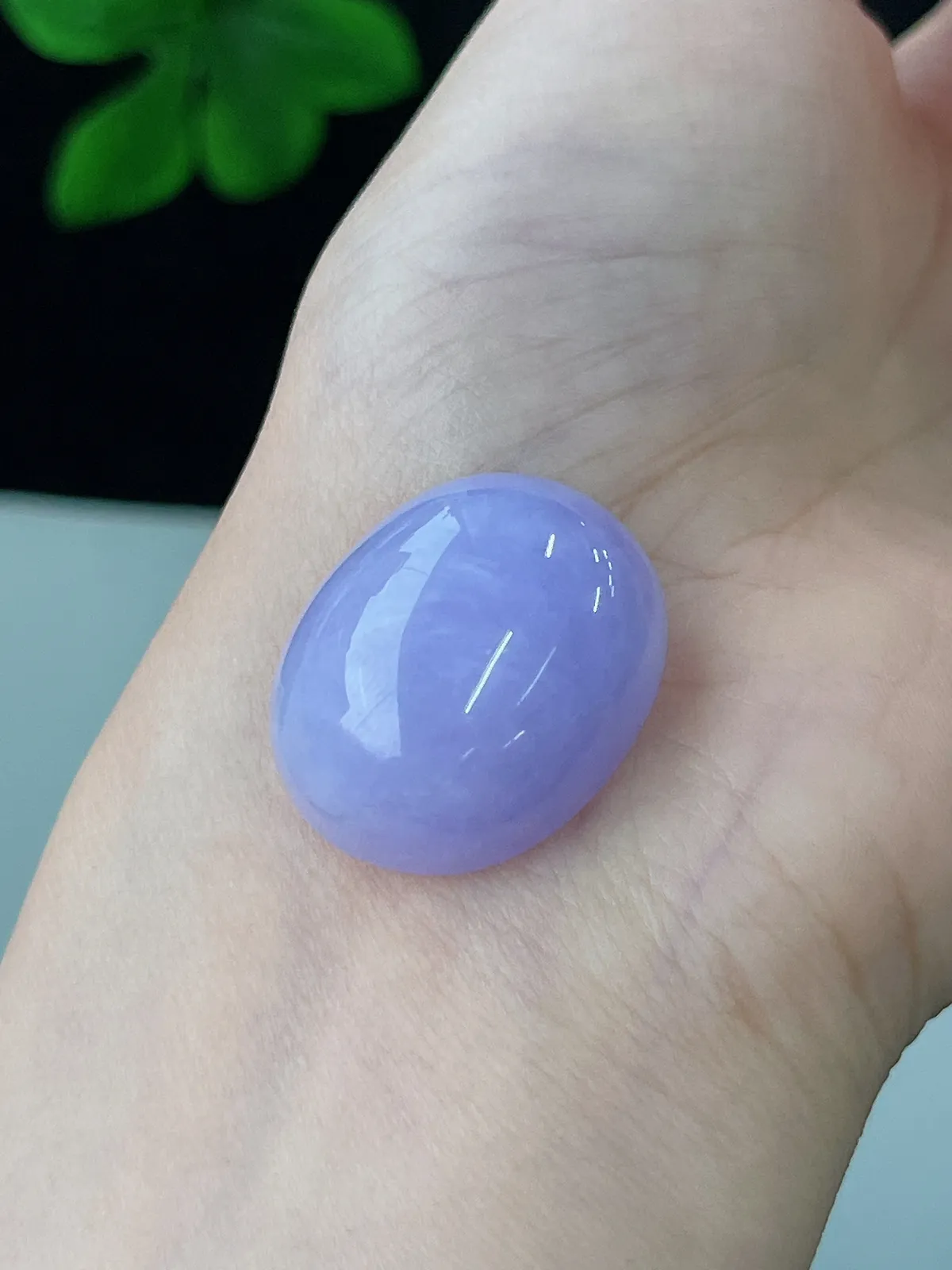 翡翠紫罗兰蛋面