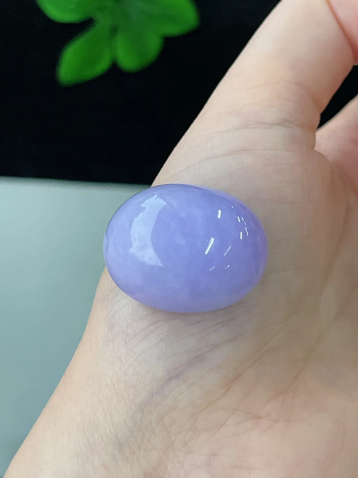 翡翠紫罗兰蛋面