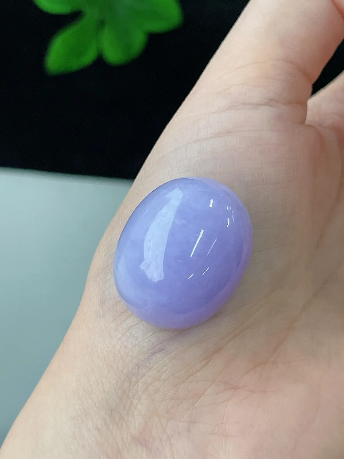 翡翠紫罗兰蛋面