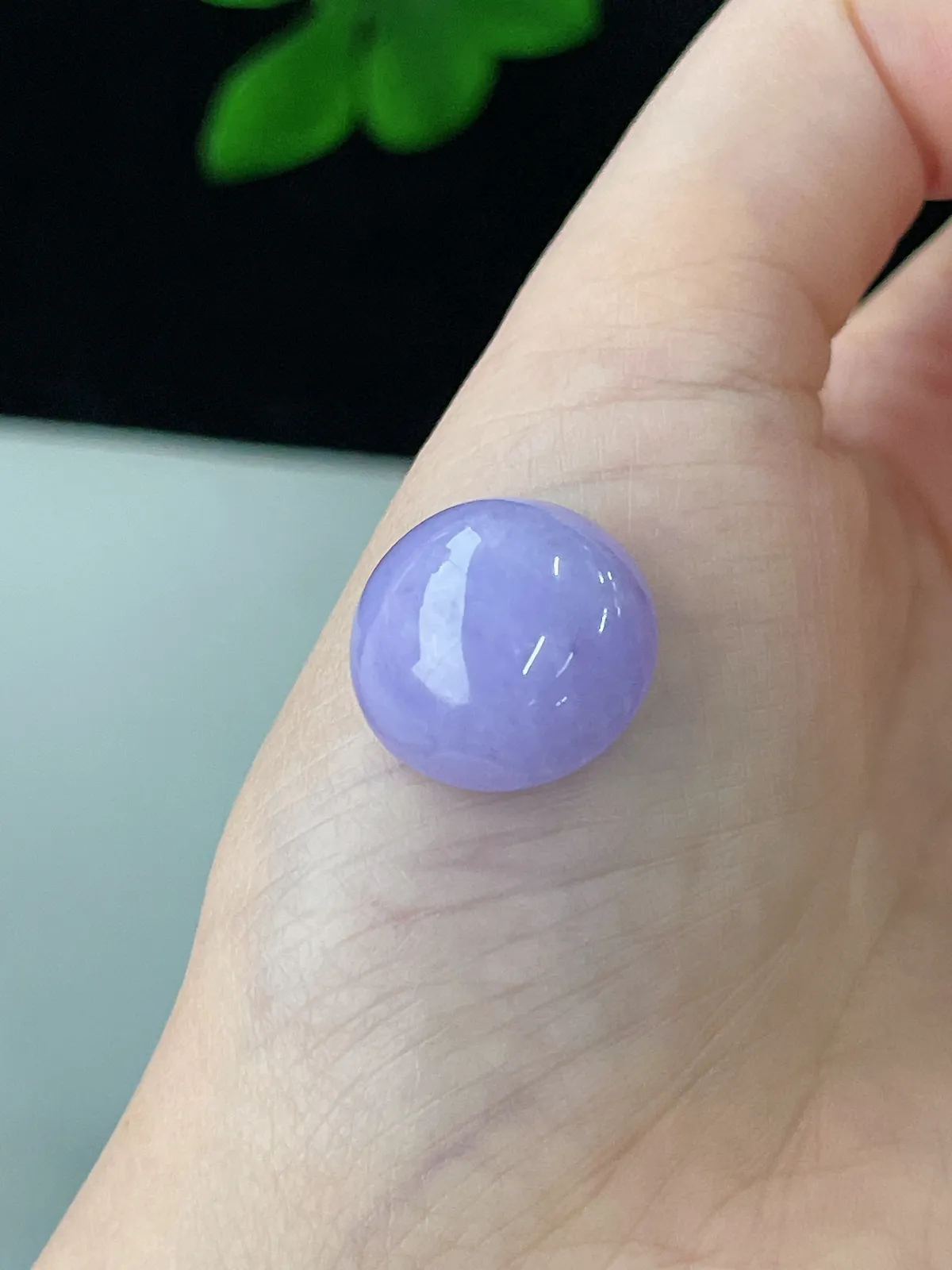 翡翠紫罗兰蛋面