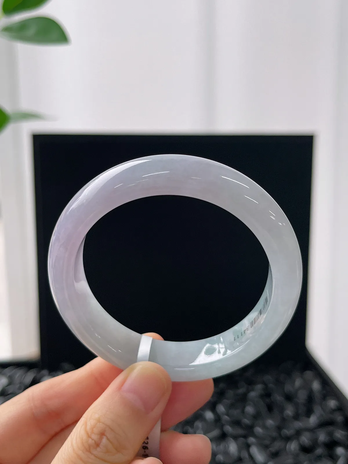 正圈51.4圈口，翡翠冰糯种春带彩手镯