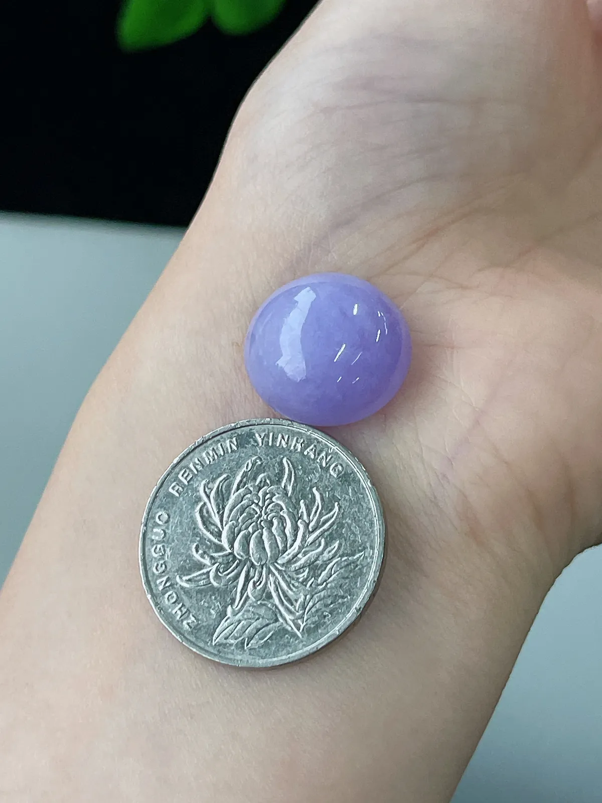 翡翠紫罗兰蛋面