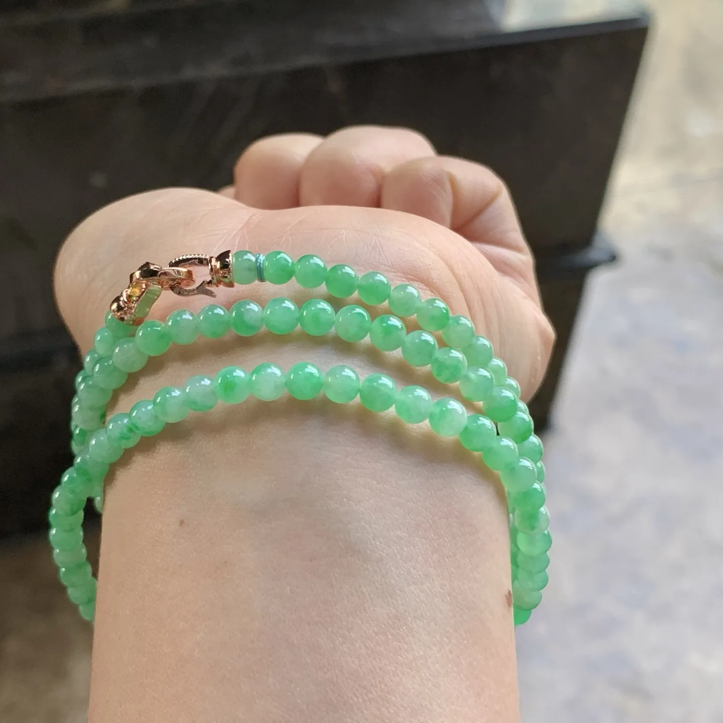 阳绿色珠串^_^色阳