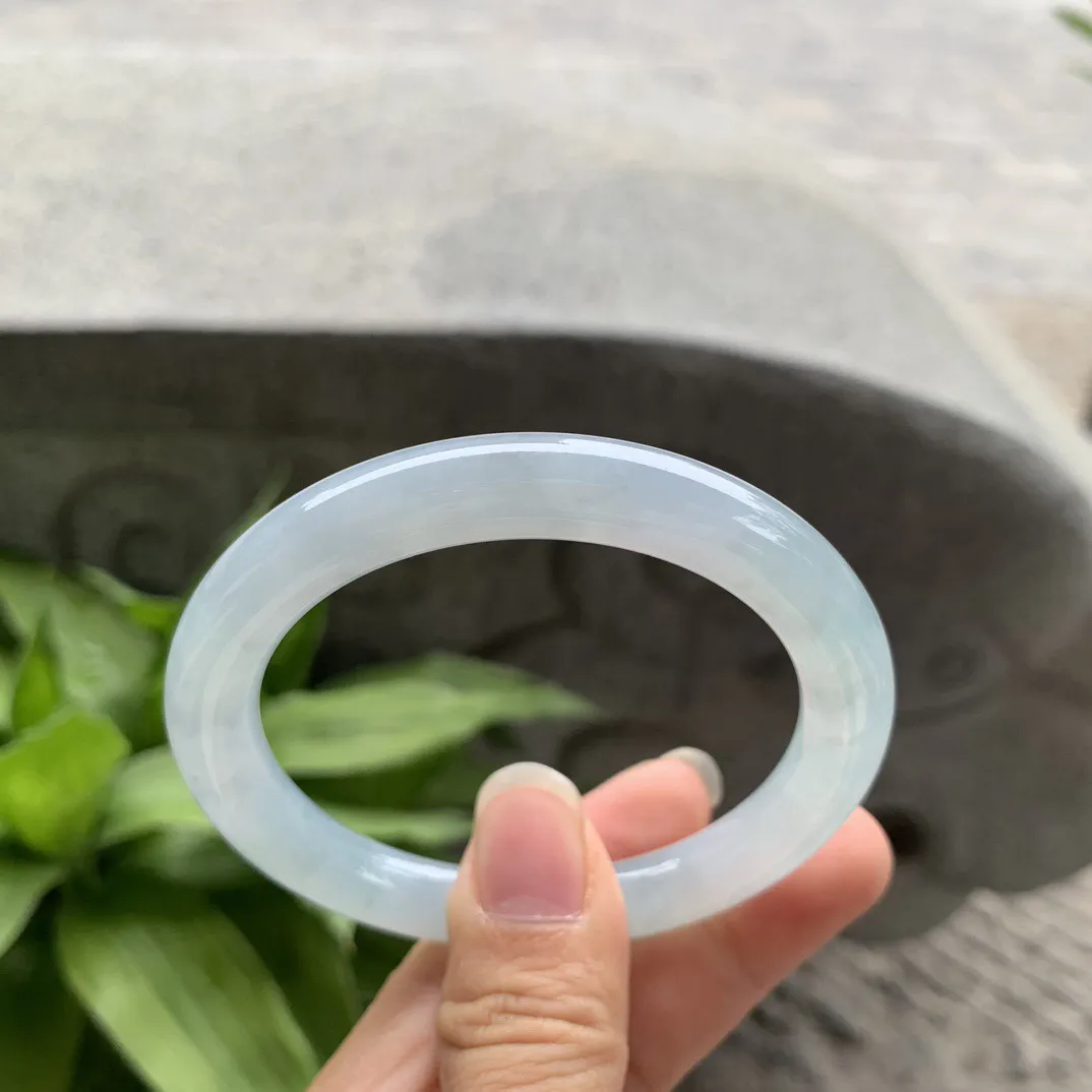 圈口 54.2-8.6【冰晴圆条手镯】圆条54 55可戴