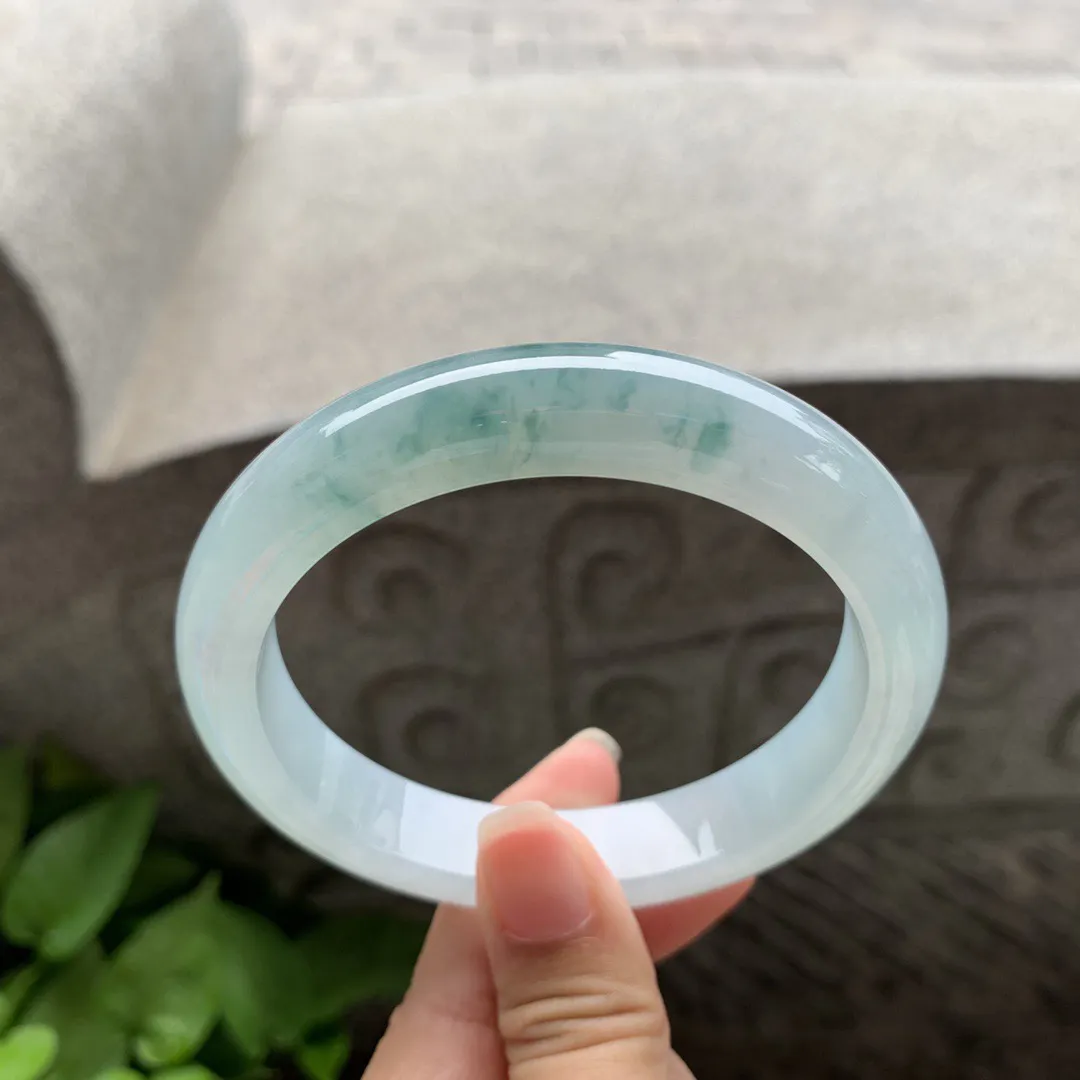 大圈口 62.9-13-9.2【冰飘花正圈手镯】正圈62 63可戴