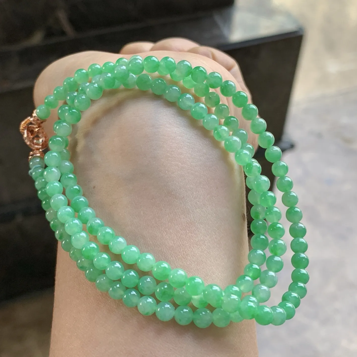 阳绿色珠串^_^色阳