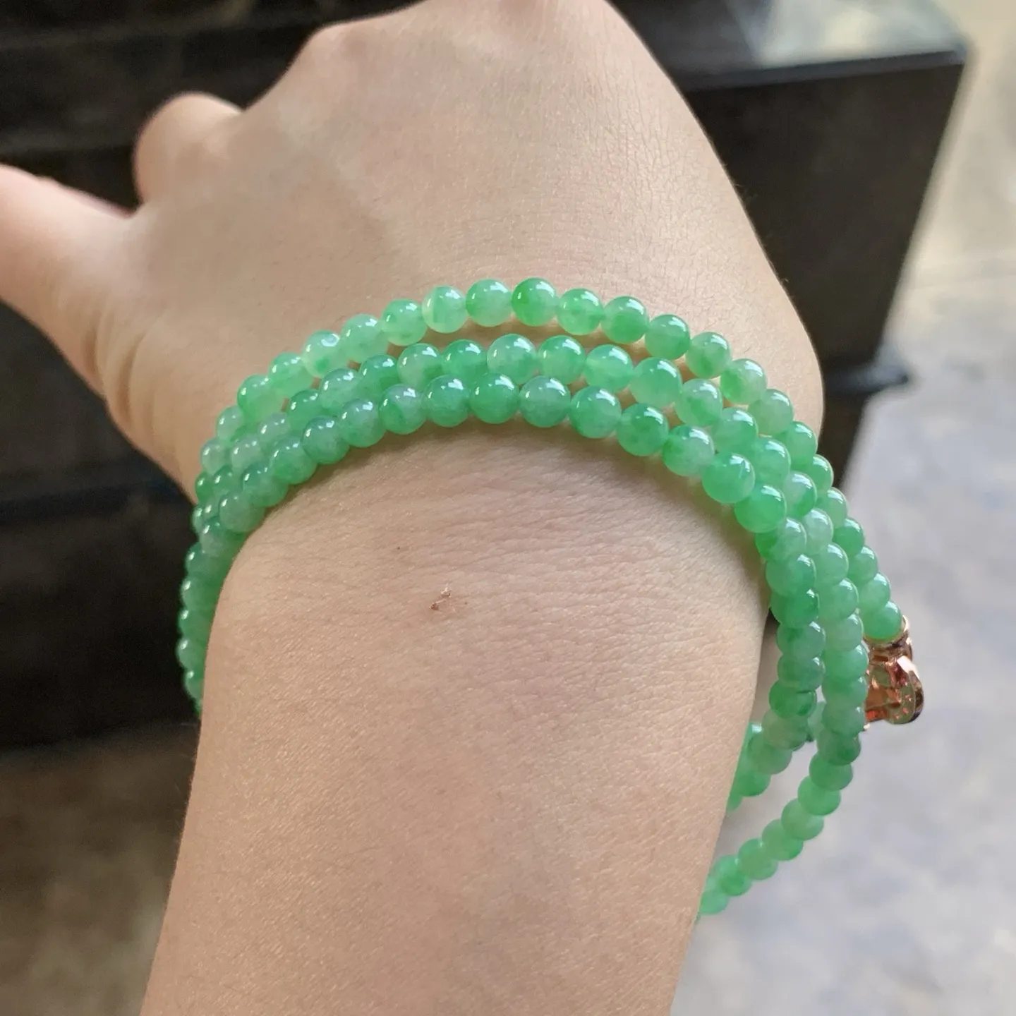 阳绿色珠串^_^色阳