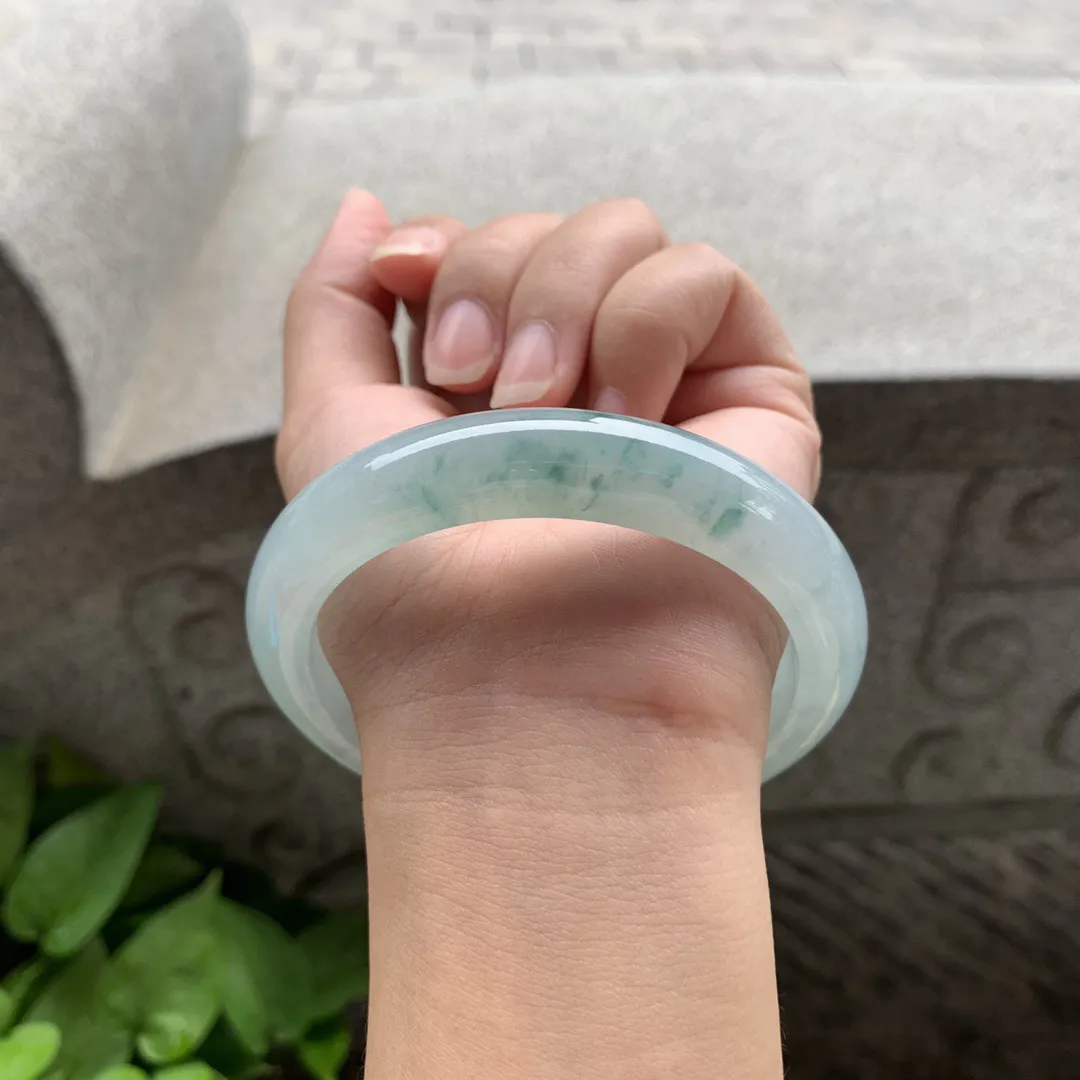 大圈口 62.9-13-9.2【冰飘花正圈手镯】正圈62 63可戴