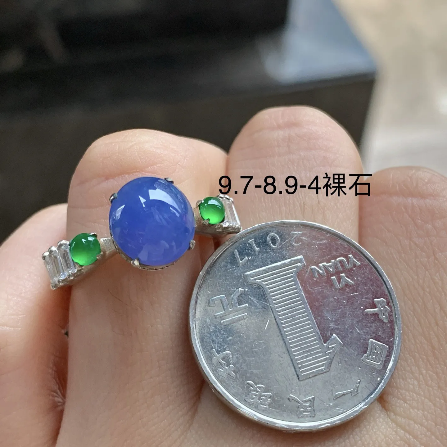 紫罗兰戒指^_^颜色浓郁 鲜艳 铜拖