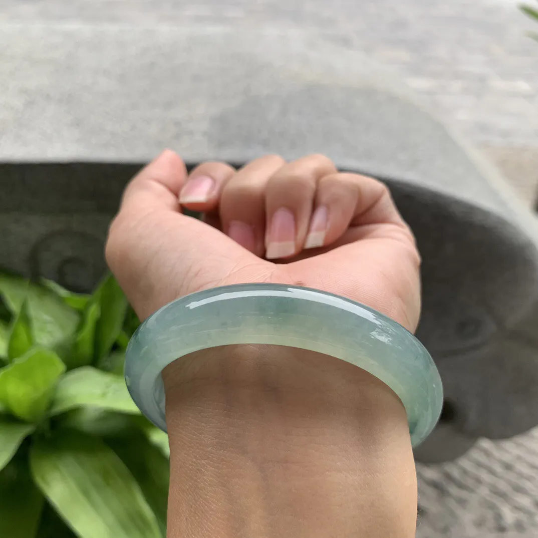 圈口56-11.8-8.2 【冰飘花正圈手镯】正圈56 57可戴