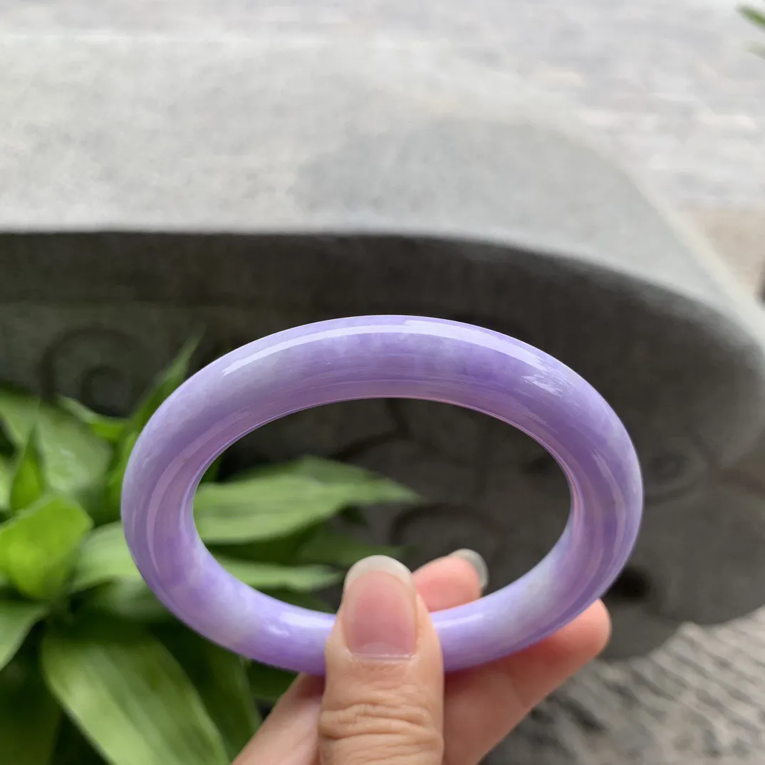 圈口57.8-10.3 【满紫圆条手镯】圆条57 58可戴
