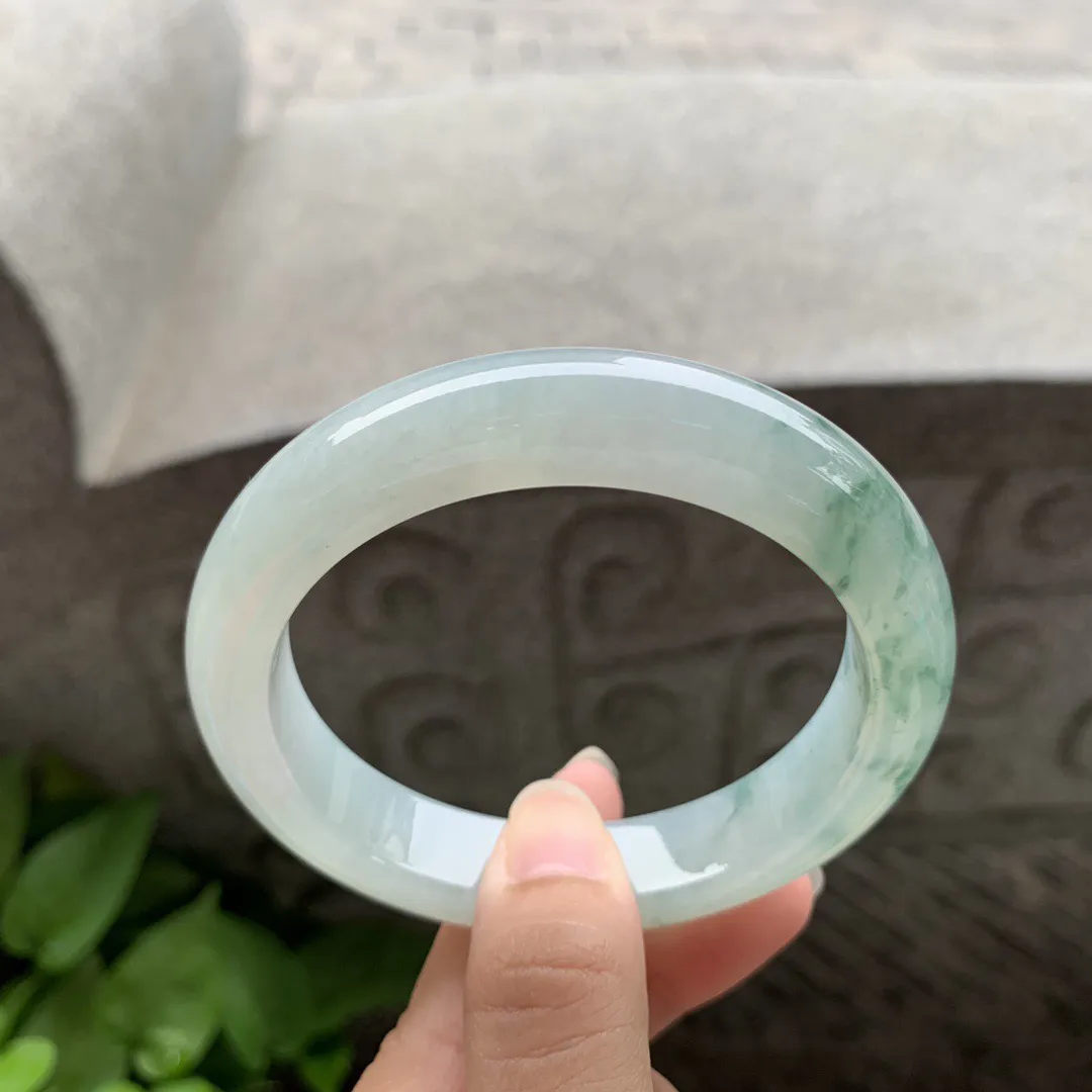 大圈口 59.2-12.7-9.6【冰飘花正圈手镯】正圈59 60可戴