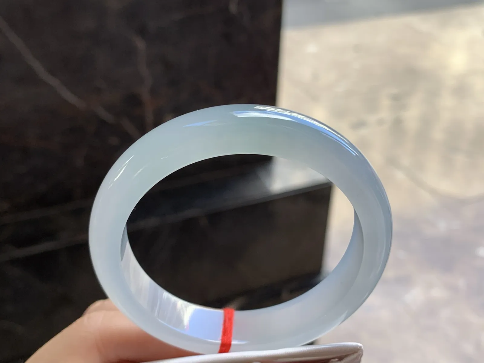 56.5-12.9-7.8

冰种手镯^_^清新冰透